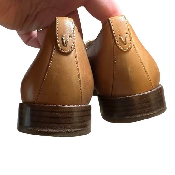 Vionic Weslyn Lace Up Oxford Loafers Size 10 Leather Tan Comfort Shoe Office - Picture 4 of 9